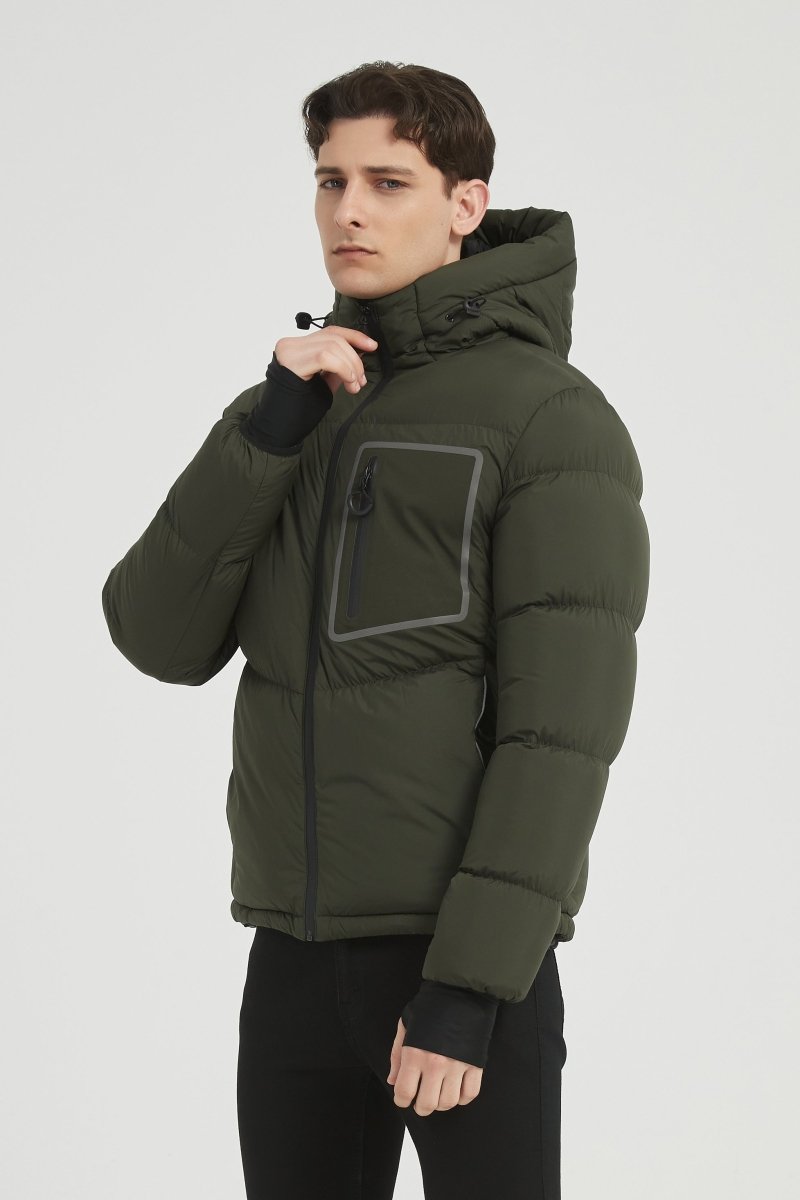 Doudoune matelassée avec poche poitrine contrastée CYRIL