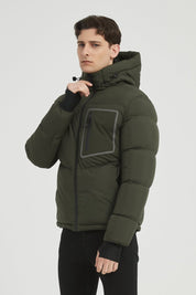 Doudoune matelassée avec poche poitrine contrastée CYRIL