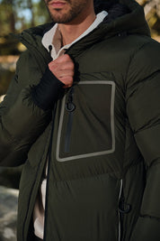 Doudoune matelassée avec poche poitrine contrastée CYRIL