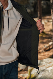 Doudoune matelassée avec poche poitrine contrastée CYRIL