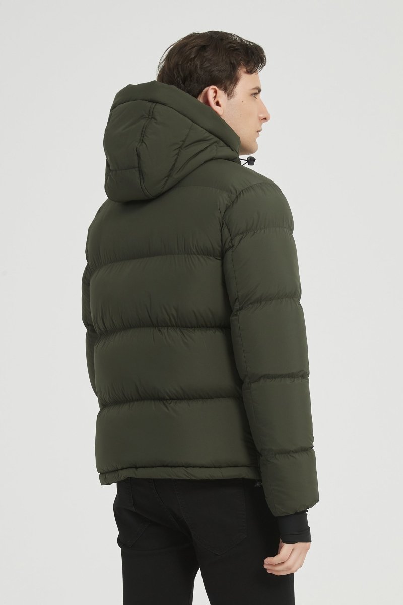 Doudoune matelassée avec poche poitrine contrastée CYRIL