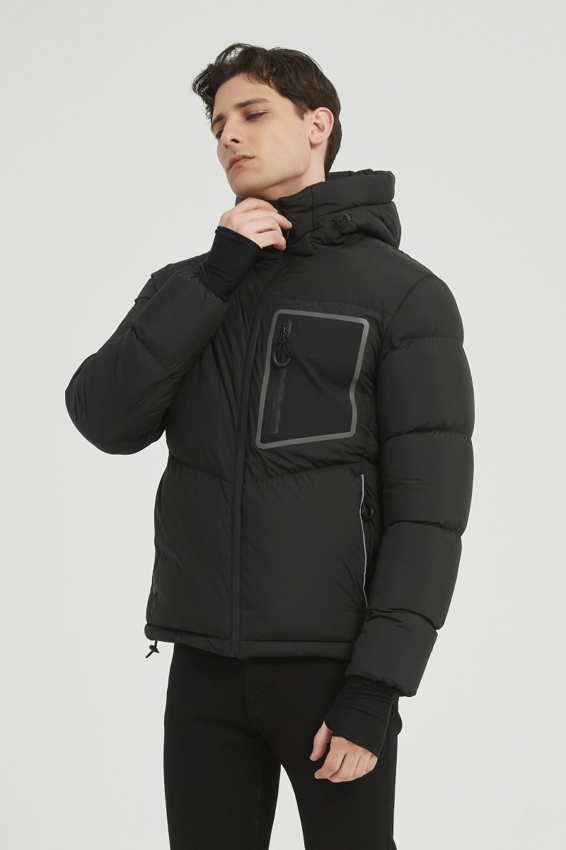 Doudoune matelassée avec poche poitrine contrastée CYRIL