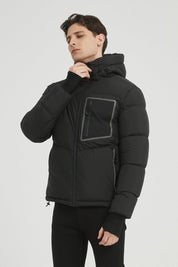 Doudoune matelassée avec poche poitrine contrastée CYRIL