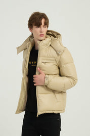 Doudoune matelassée beige RÉMI