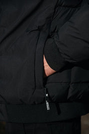 Doudoune noire à capuche SYLVAIN