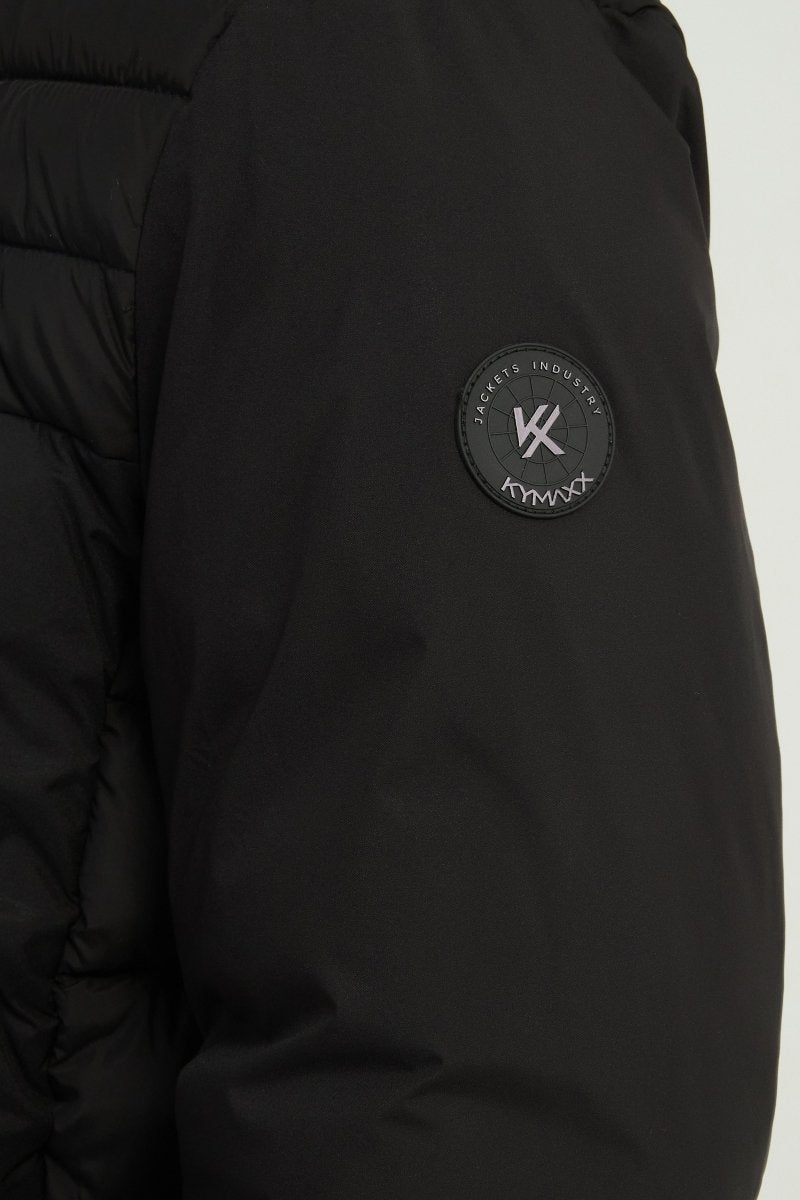 Doudoune noire à capuche SYLVAIN