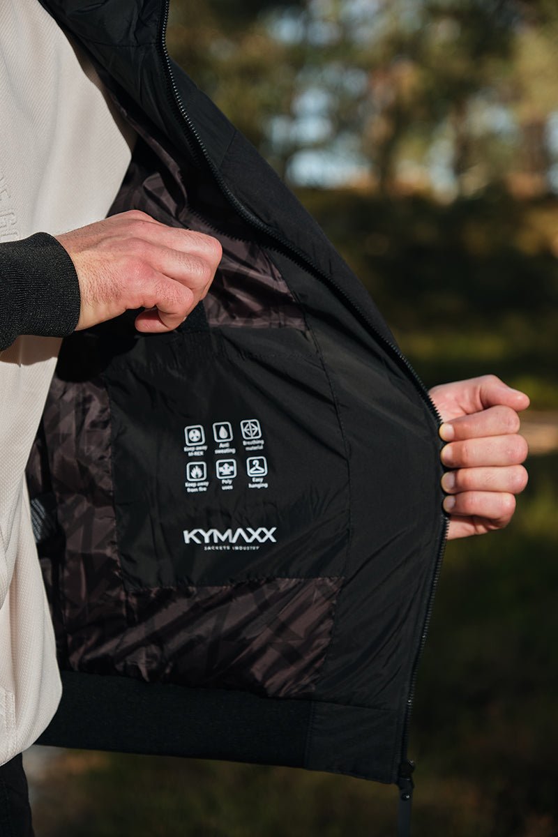 Doudoune noire à capuche SYLVAIN