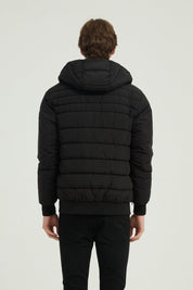 Doudoune noire à capuche SYLVAIN