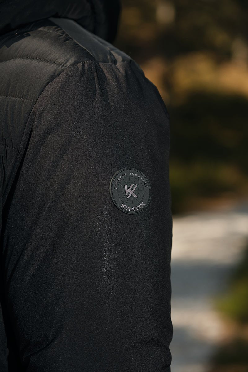 Doudoune noire à capuche SYLVAIN