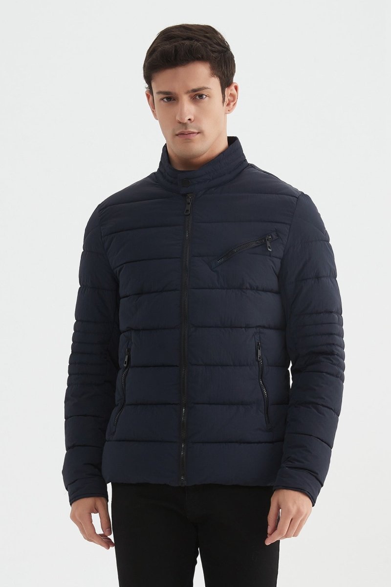 Doudoune unie col officier KENZO