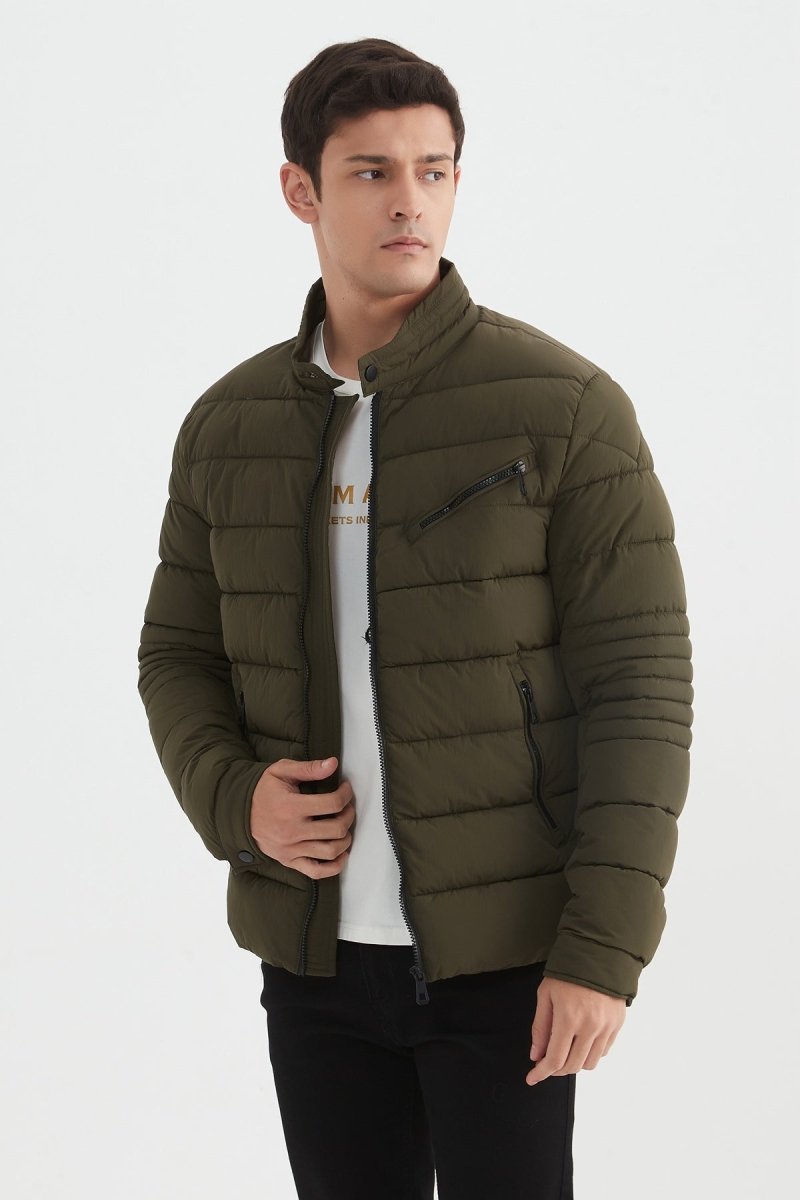 Doudoune unie col officier KENZO