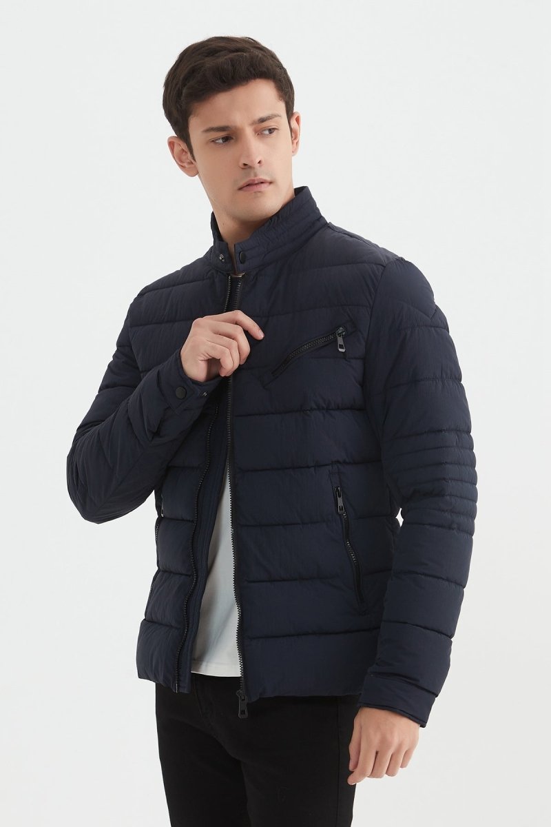 Doudoune unie col officier KENZO