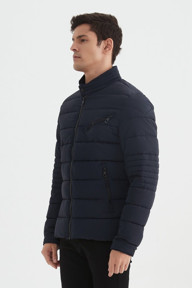 Doudoune unie col officier KENZO