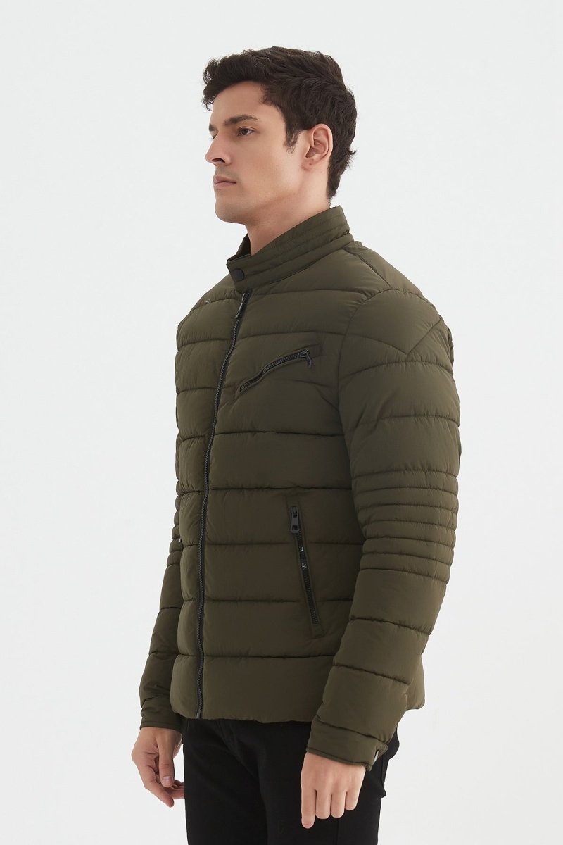 Doudoune unie col officier KENZO