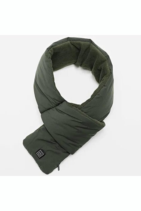 Écharpe vert foncé chauffante unisexe