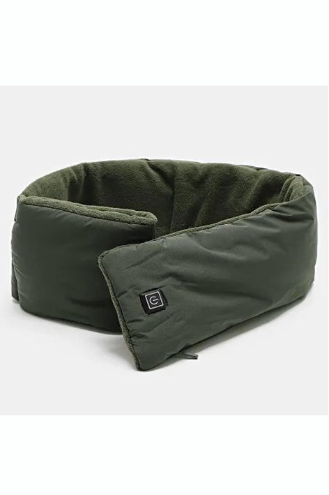 Écharpe vert foncé chauffante unisexe