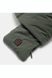 Écharpe vert foncé chauffante unisexe