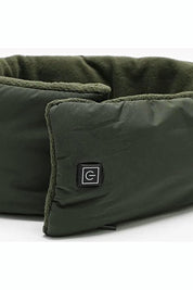 Écharpe vert foncé chauffante unisexe