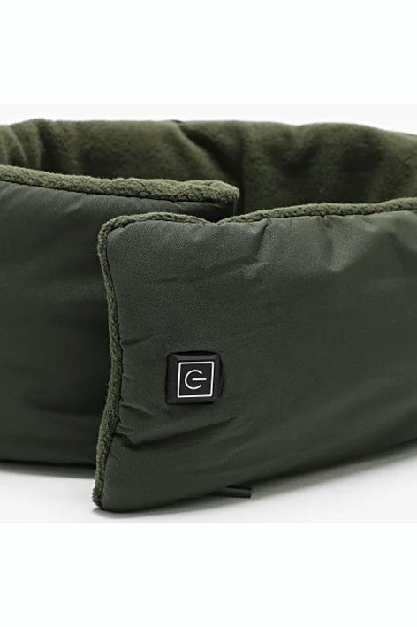 Écharpe vert foncé chauffante unisexe