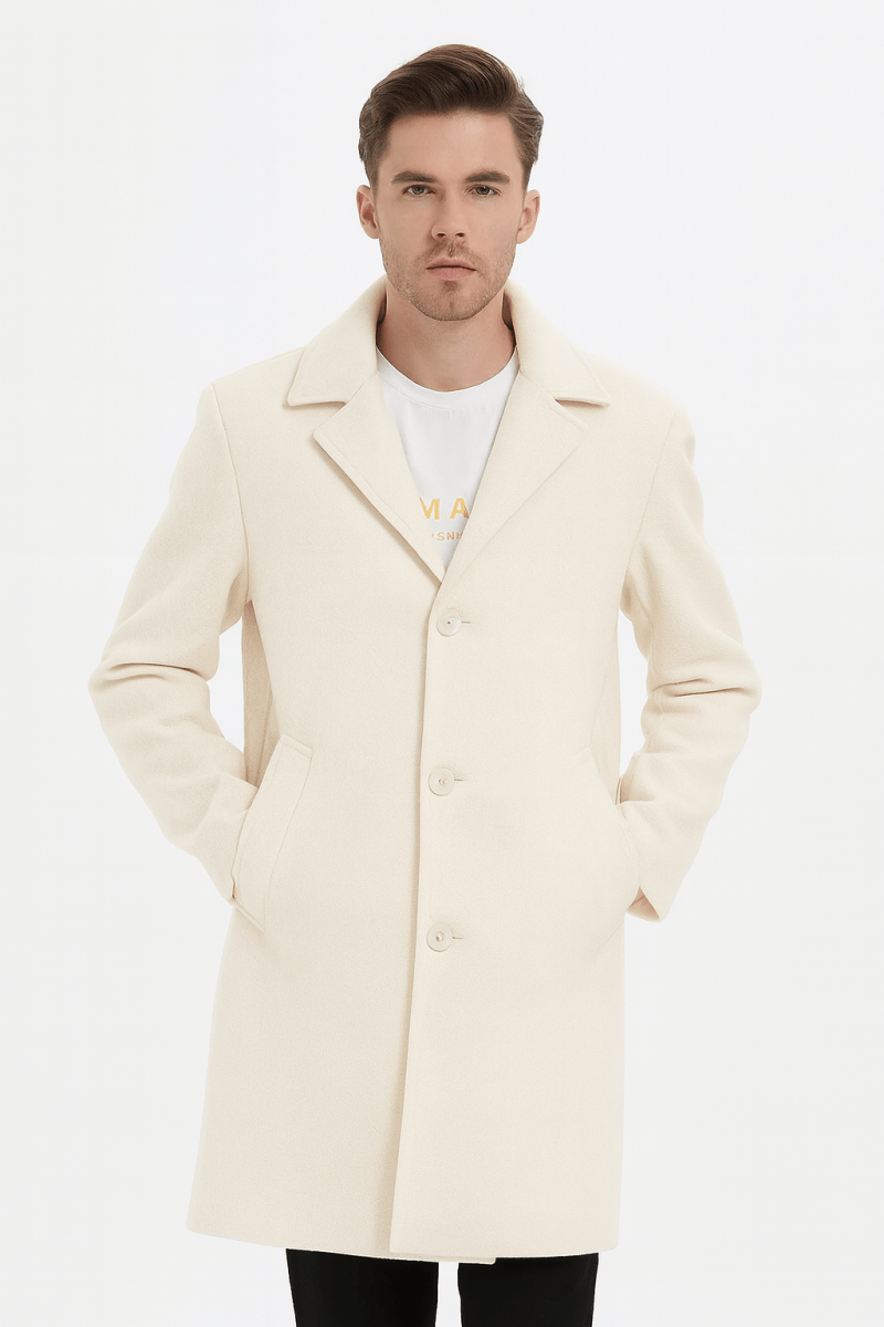 Manteau long feutré FLORIN