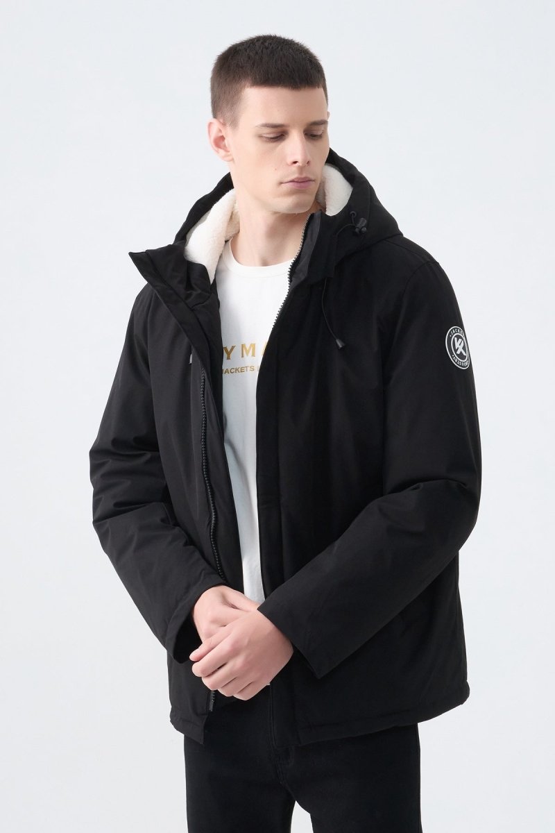 Parka courte à capuche fourrée ZACK