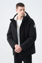 Parka courte à capuche fourrée ZACK