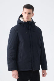 Parka courte à capuche fourrée ZACK