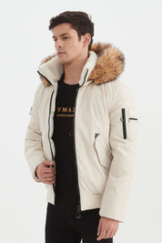 Parka courte à capuche fourrure TERENCE