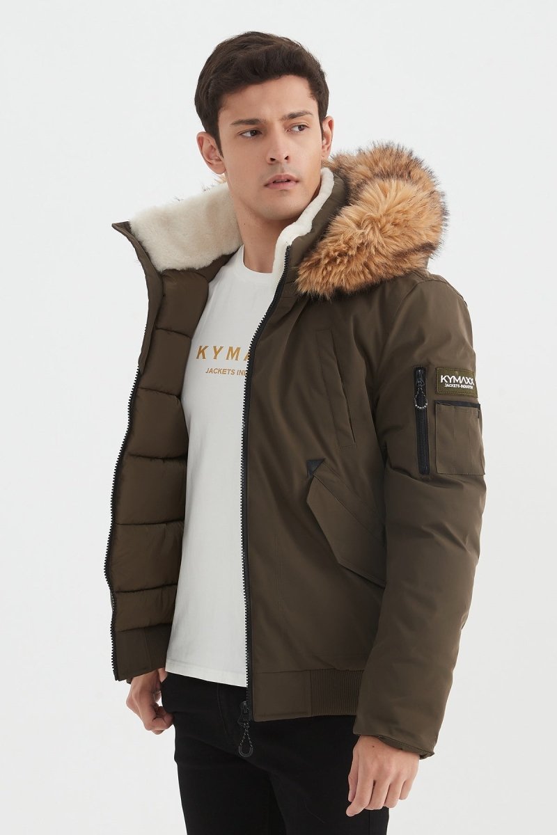 Parka courte à capuche fourrure TERENCE