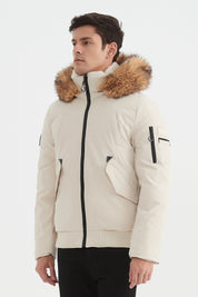 Parka courte à capuche fourrure TERENCE