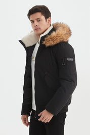 Parka courte à capuche fourrure TERENCE