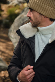 Parka courte à capuche fourrure TERENCE