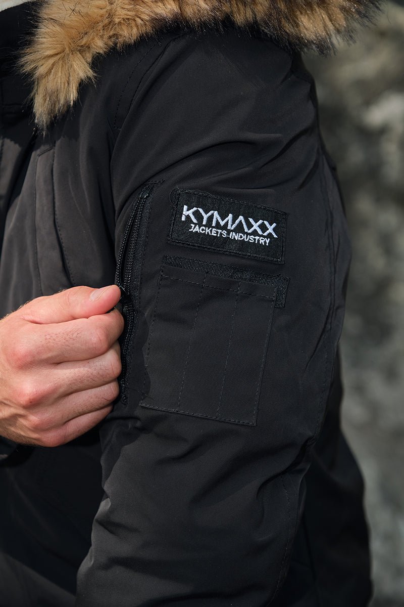 Parka courte à capuche fourrure TERENCE