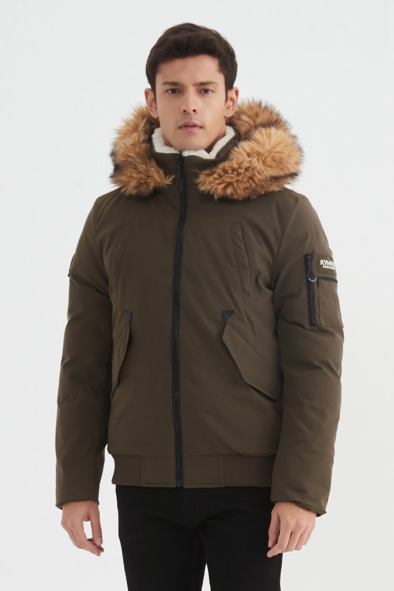 Parka courte à capuche fourrure TERENCE