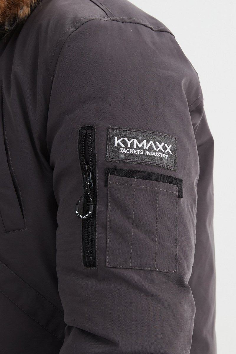 Parka courte à capuche fourrure TERENCE