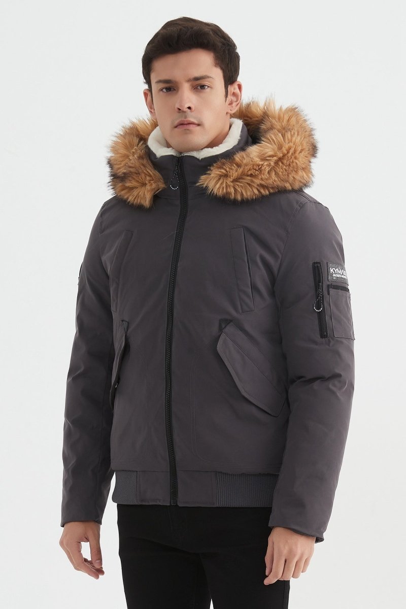 Parka courte à capuche fourrure TERENCE