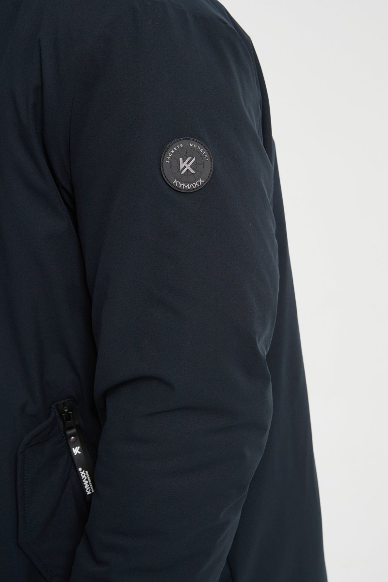 Parka Longue Homme Hiver – Coupe Moderne et Déperlante –BLEU FONCE ROGER