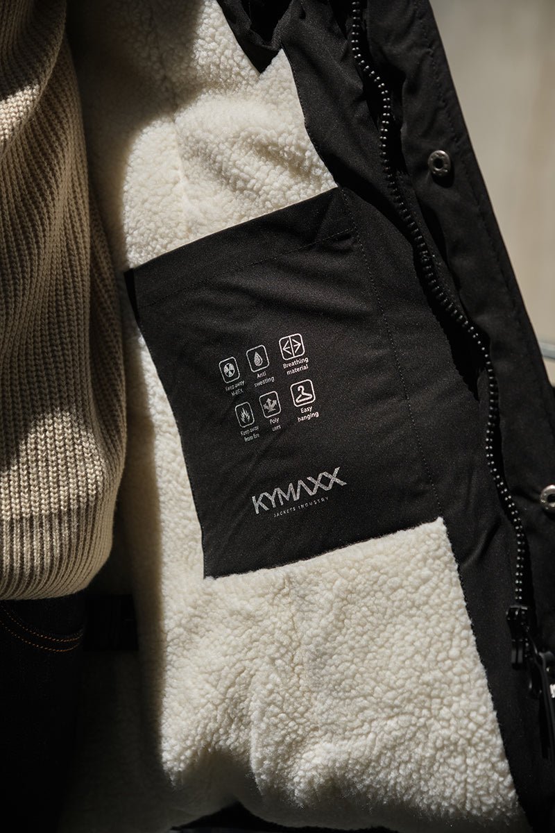 Parka Longue Homme Hiver – Coupe Moderne et Déperlante –NOIR ROGER