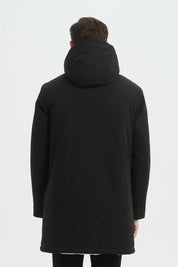 Parka Longue Homme Hiver – Coupe Moderne et Déperlante –NOIR ROGER