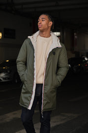 Parka Longue Réversible Homme à Capuche LORIC