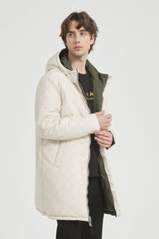 Parka Longue Réversible Homme à Capuche LORIC