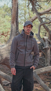 Veste à capuche gris foncé ALFRED