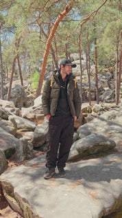 Doudoune chaude et matelassée kaki JOËL