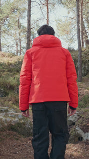 Veste de ski à capuche orange FABIEN