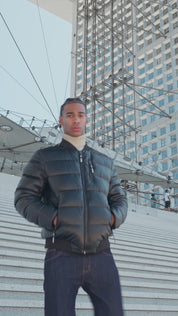 Blouson effet cuir matelassé XAVIER