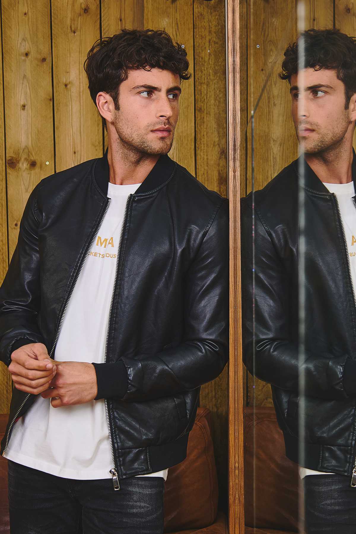 Veste en simili cuir EZIO