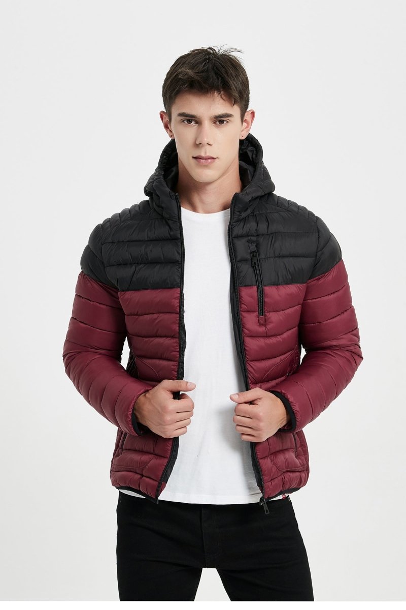 Doudoune capuche bicolore pour homme Kymaxx