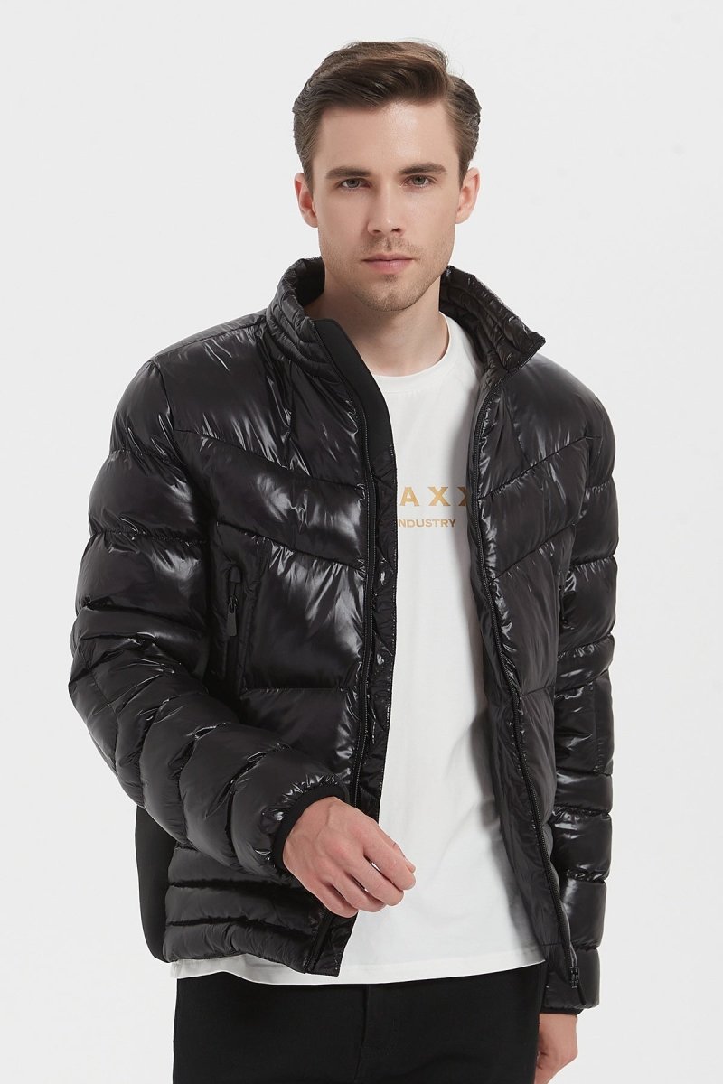 Doudoune courte glossy avec col montant pour homme Kymaxx