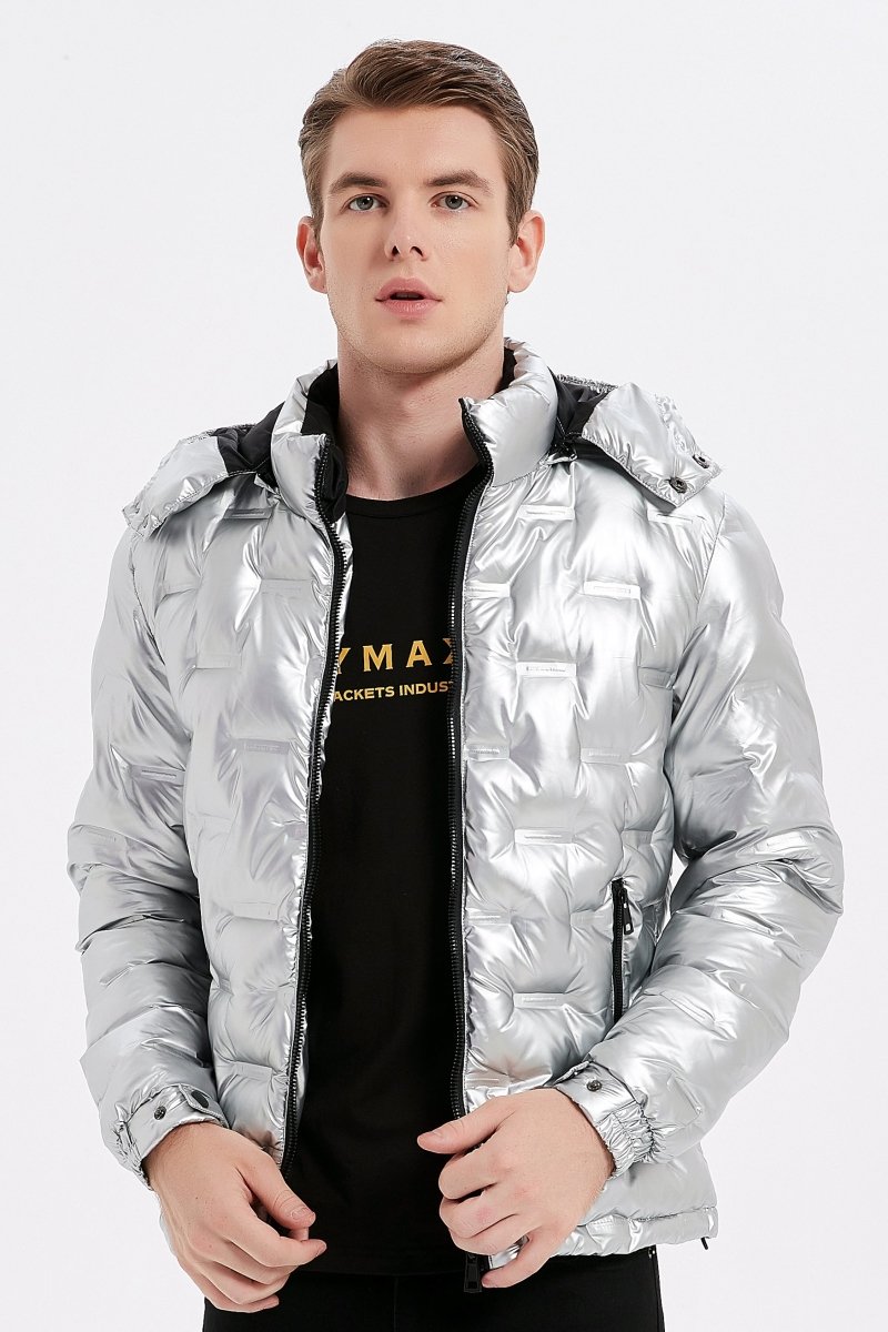 Doudoune Homme Argent Doudoune Brillante SOREN