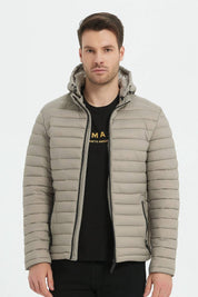 Doudoune colorée Beige gris FREDDY